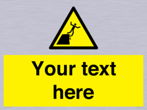 Custom Warning unstable cliff edge